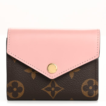 LOUIS VUITTON Monogram Zoe Wallet Rose Ballerine