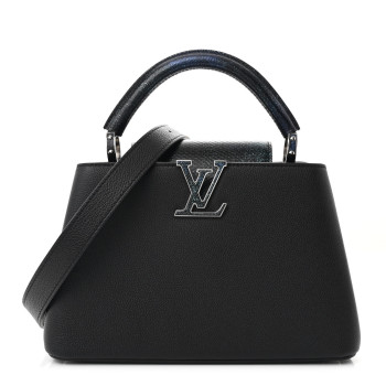 LOUIS VUITTON Taurillon Karung Capucines BB Black Cosmic