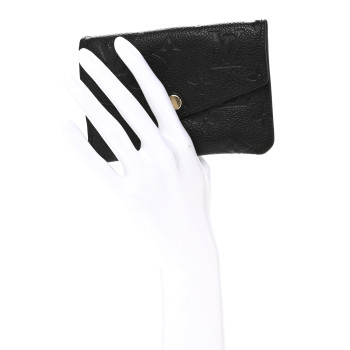 LOUIS VUITTON Empreinte Key Pouch Black
