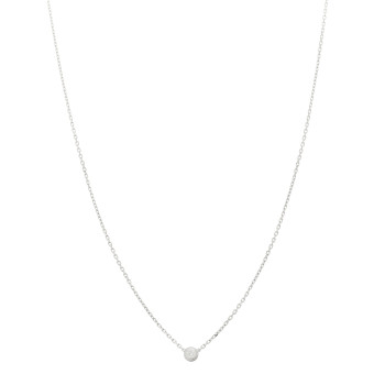 CARTIER 18K White Gold Diamond XS D'Amour Pendant Necklace