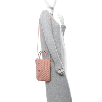 GOYARD Goyardine Poitiers Tote Rose Poudre