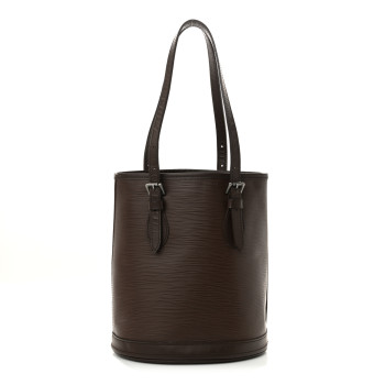 LOUIS VUITTON Epi Petit Bucket 23 Moka