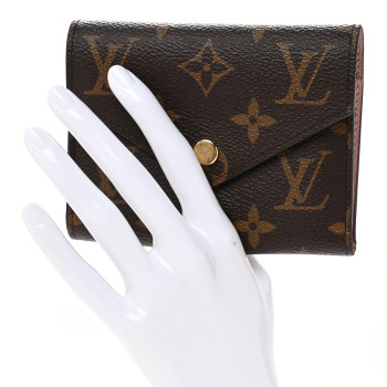 LOUIS VUITTON Monogram Victorine Wallet Rose Ballerine