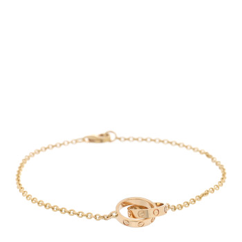 CARTIER 18K Yellow Gold Interlocking LOVE Bracelet