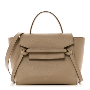 CELINE Grained Calfskin Micro Belt Bag Light Taupe