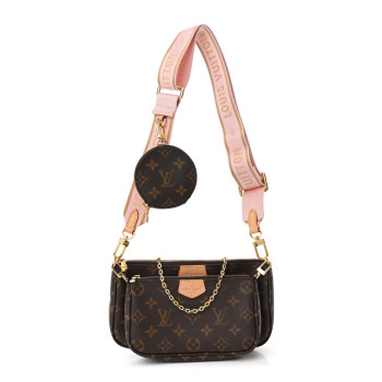 LOUIS VUITTON Monogram Multi Pochette Accessories Rose Clair