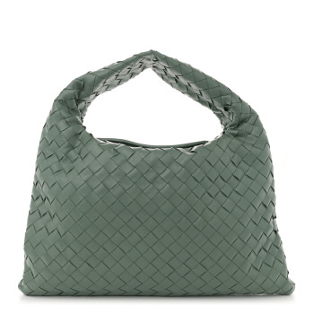 BOTTEGA VENETA Nappa Intrecciato Small Hop Aloe