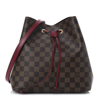 LOUIS VUITTON Damier Ebene Neonoe MM Cherry Berry