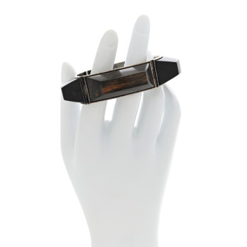 SAINT LAURENT Wooden Bracelet Black