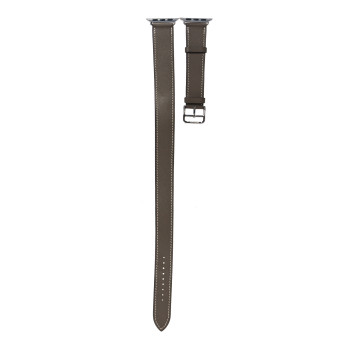 HERMES Swift 40mm Apple Watch Double Tour Band Etoupe