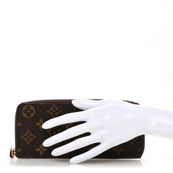 LOUIS VUITTON Monogram Clemence Wallet Fuchsia