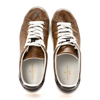 LOUIS VUITTON Reverse Monogram Frontrow Sneakers 38.5