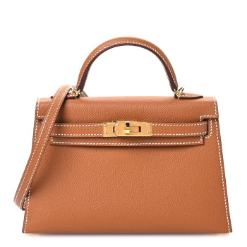 HERMES Epsom Mini Kelly Sellier 20 Gold