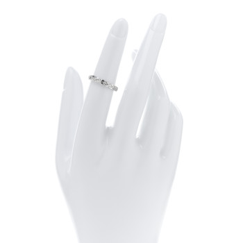 CHANEL 18K White Gold Diamond Mini Coco Crush Ring 50 5.25