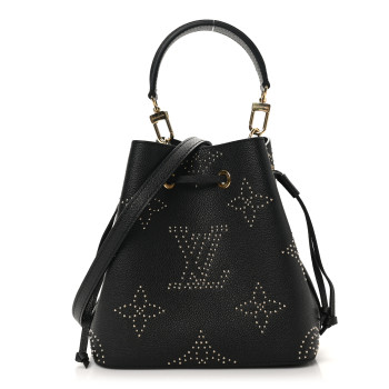 LOUIS VUITTON Empreinte Monogram Giant Studded Neonoe BB Black