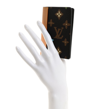 LOUIS VUITTON Monogram Craggy Pocket Organizer Chocolate