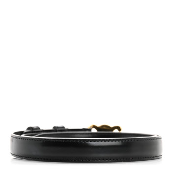 CELINE Box Calfskin Small 18mm Triomphe Belt 70 28 Black