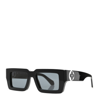LOUIS VUITTON Acetate LV Flower Sunglasses Z1360W Black