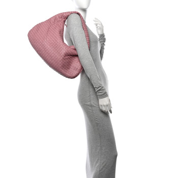 BOTTEGA VENETA Nappa Intrecciato Large Veneta Hobo Mallow