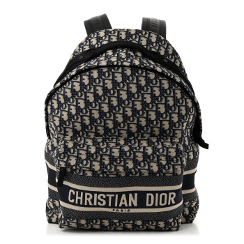 CHRISTIAN DIOR Oblique Diortravel Backpack Blue