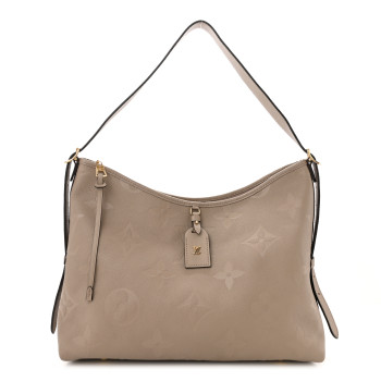 LOUIS VUITTON Empreinte Monogram Giant CarryAll MM Tourterelle