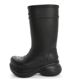 BALENCIAGA X CROCS Rubber Womens Rain Boots 37 Black