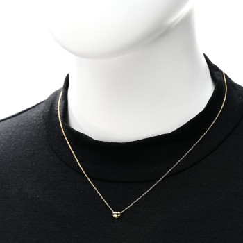 TIFFANY 18K Yellow Gold 6.5mm Elsa Peretti Bean Pendant Necklace