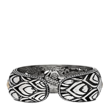JOHN HARDY Sterling Silver 18K Yellow Gold Legends Naga Hinge Cuff Bracelet