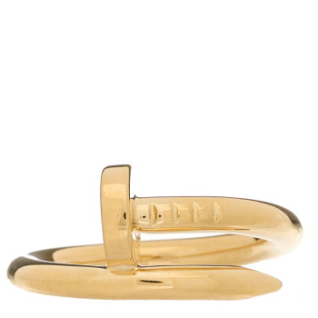 CARTIER 18K Yellow Gold Small Juste Un Clou Ring 52 6