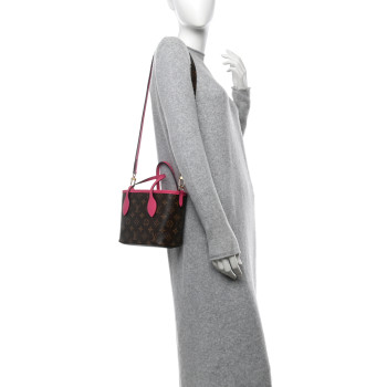 LOUIS VUITTON Monogram Neverfull Inside Out Bandouliere BB Rose Pondichery