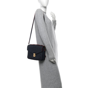 LOUIS VUITTON Empreinte Pochette Metis Marine Rouge