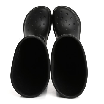 BALENCIAGA X CROCS Rubber Womens Rain Boots 37 Black