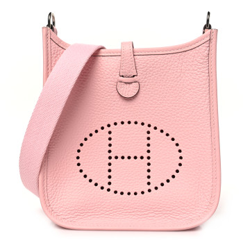 HERMES Taurillon Clemence Evelyne TPM Rose Sakura
