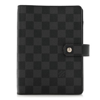 LOUIS VUITTON Damier Graphite Medium Ring Agenda Cover