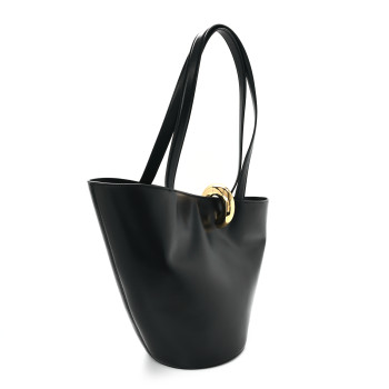 JACQUEMUS Smooth Calfskin Le Bambola Moyen Black