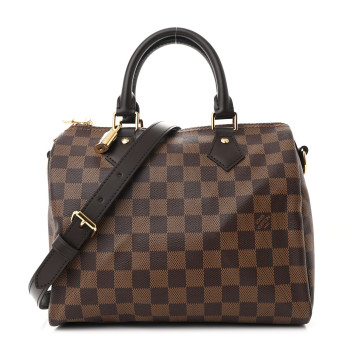 LOUIS VUITTON Damier Ebene Speedy Bandouliere 25