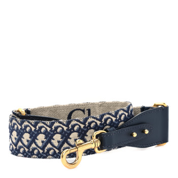 CHRISTIAN DIOR Oblique Shoulder Strap Blue