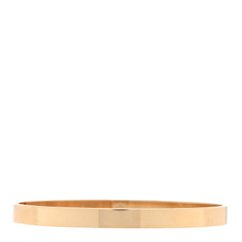 HERMES 18K Yellow Gold Diamond PM Kelly Bracelet LG