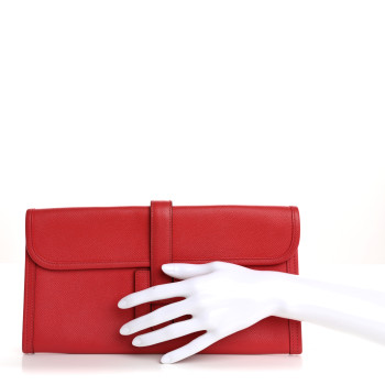 HERMES Epsom Jige Elan 29  Clutch Bougainvillea