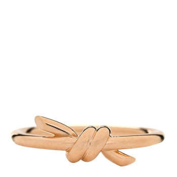 TIFFANY 18K Rose Gold Knot Ring 52 6