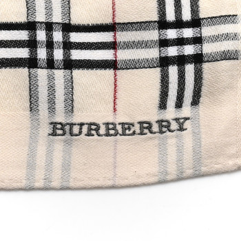 BURBERRY Silk House Check Square Scarf Beige