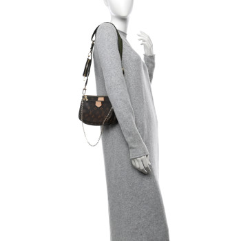 LOUIS VUITTON Monogram Multi Pochette Accessories Kaki