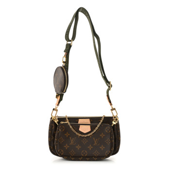 LOUIS VUITTON Monogram Multi Pochette Accessories Kaki