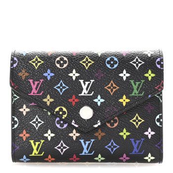 LOUIS VUITTON LV x TM Monogram Multicolor Victorine Wallet Black