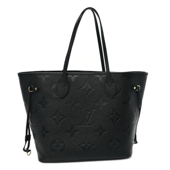 LOUIS VUITTON Empreinte Monogram Giant Neverfull MM Black
