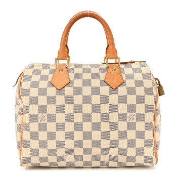LOUIS VUITTON Damier Azur Speedy 25