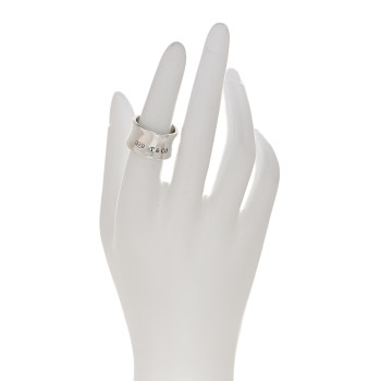 TIFFANY Sterling Silver Wide 1837 Ring 51 5.75