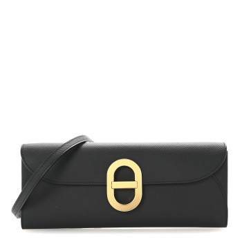 HERMES Epsom Maillon Wallet To Go Black