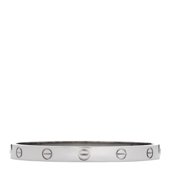 CARTIER 18K White Gold LOVE Bracelet 17