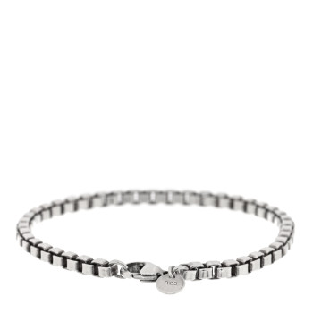 TIFFANY Sterling Silver 4mm Venetian Link Bracelet